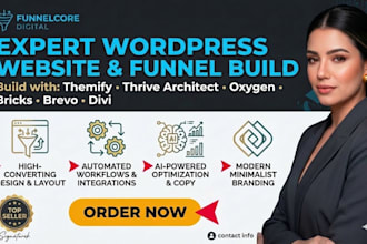 build wordpress website with themify thrive architect oxygen bricks brevo divi