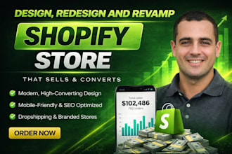 design shopify store revamp shopify website redesign shopify dropshippping store