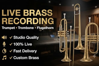 record professional trumpet and trombone brass section for your track