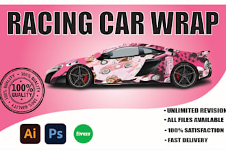create custom race car graphics and sports car wraps