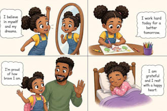 draw no ai children story book illustration, children illustration