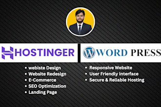 design wordpress website on hostinger