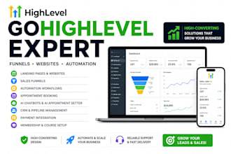gohighlevel landing page, gohighlevel automation, go high level expert