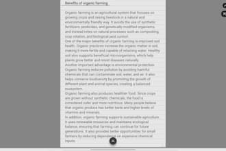 write agriculture and biology articles