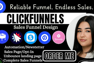 clickfunnels sales funnel, samcart, systeme, landing page, click funnels expert