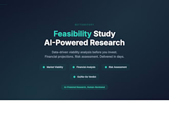 deliver a feasibility study using ai powered research human reviewed