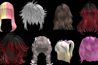 create roblox ugc hair mesh avatar hair roblox ugc asset blender low poly hair