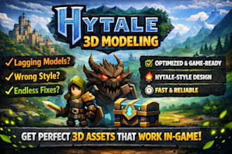 create professional 3d models specifically for hytale