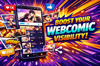 amplify webtoon promotion, webcomic marketing, manga visibility on tapas voyceme