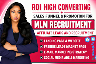 mlm promotion, mlm sales funnel,affiliate recruitment,mlm leads,mlm sales funnel