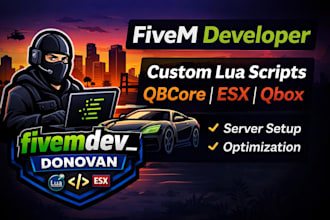 create custom fivem scripts in lua for qbcore, esx, qbox servers