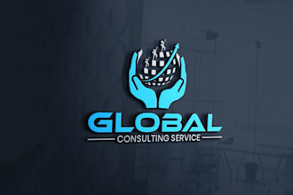 design elegant accounting, bank insurance company logo