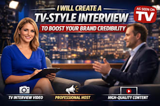 host a professional TV interview to promote your business in the USA