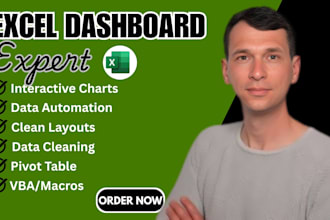 design smart excel dashboards for business, finance, and performance tracking