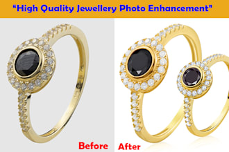 do high end jewelry retouching and photo editing for ecommerce