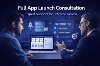 provide full app launch consultation for your startup