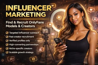 influencer marketing, find and recruit onlyfan models, creators