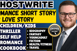 ghostwrite captivating romance shortstory and fantasy story with strong emotions