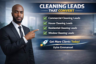 commercial cleaning leads, house cleaning, residential, window cleaning leads