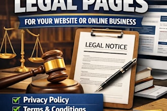 draft professional legal pages for your website or online business
