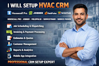 setup hvac crm housecall pro jobber fieldpulse servicetrade service fusion stack
