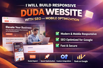 build a responsive duda website with SEO and mobile optimization