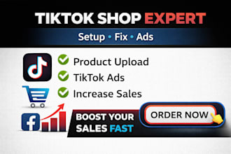 setup tiktok shop fix tiktok shop and run tiktok shop ads