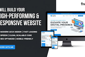 create an impressive and ready to use website and host it