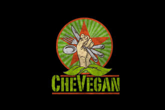 design excellent classic vegan revolution logo