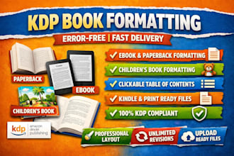 do amazon KDP book formatting kdp childrens book formatting ebook and paperback