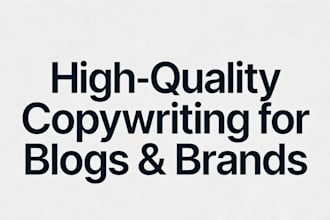 high quality copywriting service for blogs and brands
