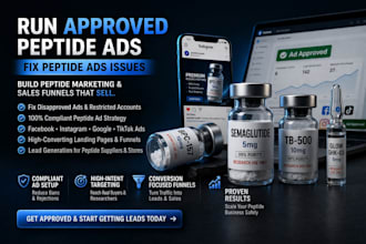 fda peptide marketing, compliant peptide, sales funnel expert, CTR ad creatives