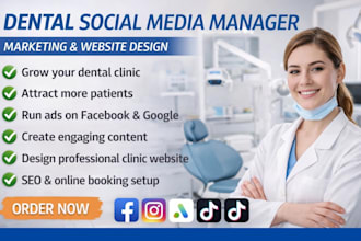 be your dental social media manager, dentist marketing expert, content creator