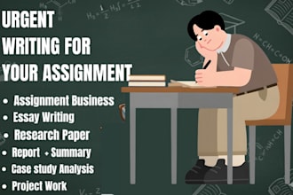 do your assignment, project work, essay writing for college and university