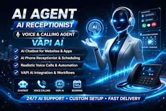 develop ai agent, ai receptionist, ai calling or voice agent, vapi ai