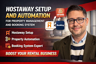 hostaway setup and automation for property management and booking system
