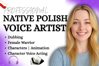 do a native polish female voice over for commercial and advertising projects