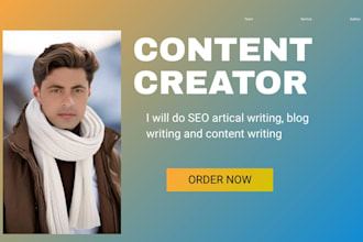 do SEO artical writing, blog writing and content writing