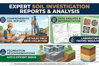 interpret soil test data and recommend foundations