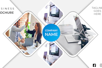 design professional brochure in canva or powerpoint