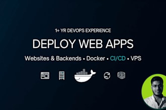 dockerize and deploy your app on linux vps with ci cd setup