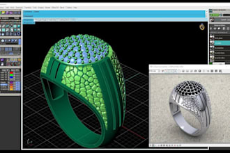 do custom 3d jewelry cad design 3d cad modeling for 3d printing and rendering