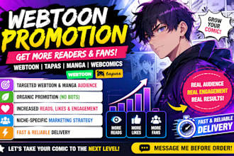promote your webtoon comics tapas manga webcomics manga