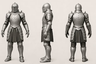 custom 3d cosplay creation wearable armor 3d helmet game anime armor for con