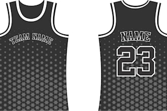 layout your jersey design into pattern for sublimation print