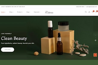 make skincare website skincare shopify store beauty website beauty shopify store