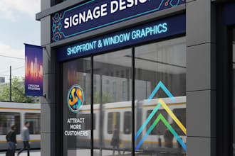 create attractive shopfront and signboard design