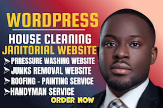 design cleaning website house office junk cleaning handyman janitorial website