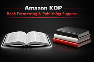 do KDP book formatting and publishing for ebook and paperback books