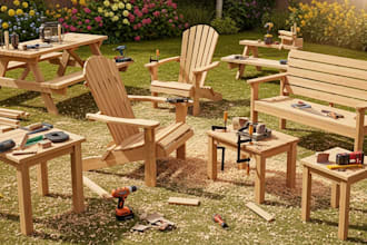 design custom outdoor furniture for DIY woodworking projects
